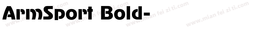 ArmSport Bold字体转换